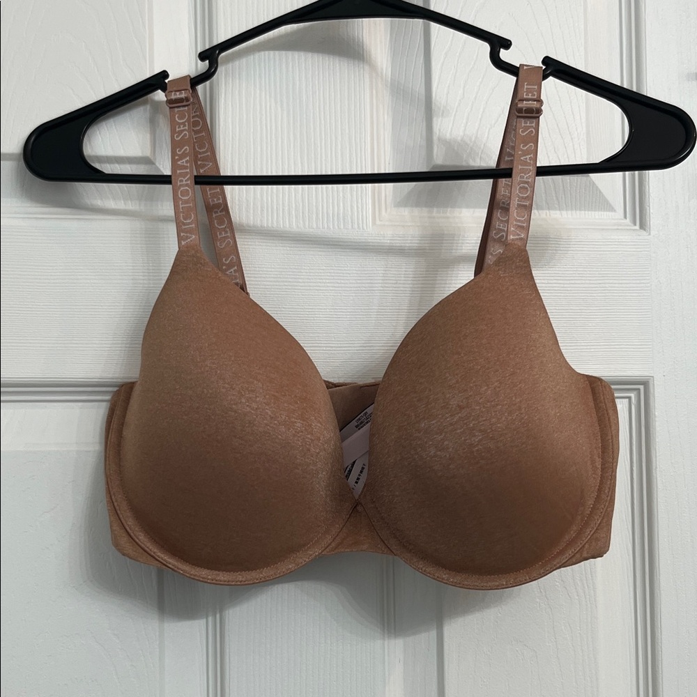 Victoria's Secret Padded T-Shirt Demi Bra in Camel Brown